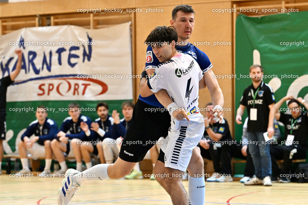 SC Ferlach vs. roomz JAGS Vöslau | #4 GINER DURAN Roger roomz JAGS Vöslau, #10 Perkusic Toni SC Ferlach, SC Ferlach vs. roomz JAGS Vöslau, SC Ferlach vs. roomz JAGS Vöslau am 08.11.2025 in Ferlach (Ballspielhalle Ferlach), Austria, (Photo by Bernd Stefan)