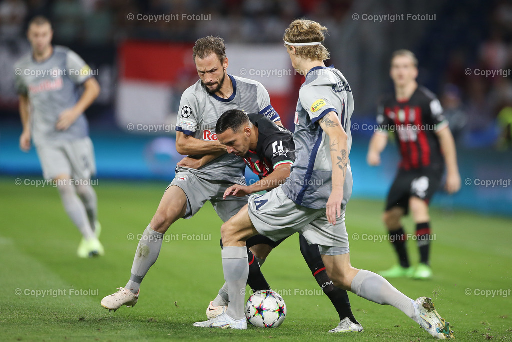 A_LUI_20220906_0019 | SPORT FUSSBALL CHAMPIONS LEAGUE FC RED BULL SALZBURG VS AC MILAN


IM BILD: Ismaël Bennacer ( AC Mailand ), Andreas Ulmer (RBS)


FOTO:FOTOLUI/UW