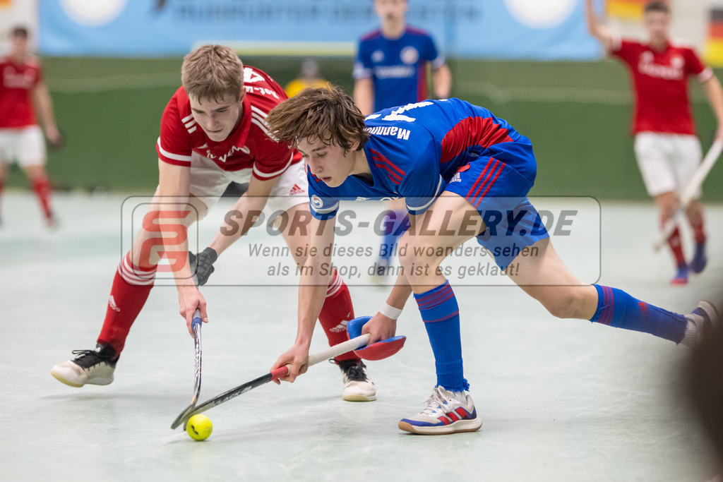 SFE_20230305_0125 | Deutsche Meisterschaft Männliche U16 Halle 2023 am 05.03.2023 in Köln (KTHC Stadion Rot-Weiss Köln Tennis and Hockey Club), Photo: Stephan Fehrmann 2022 (Sports-Gallery)