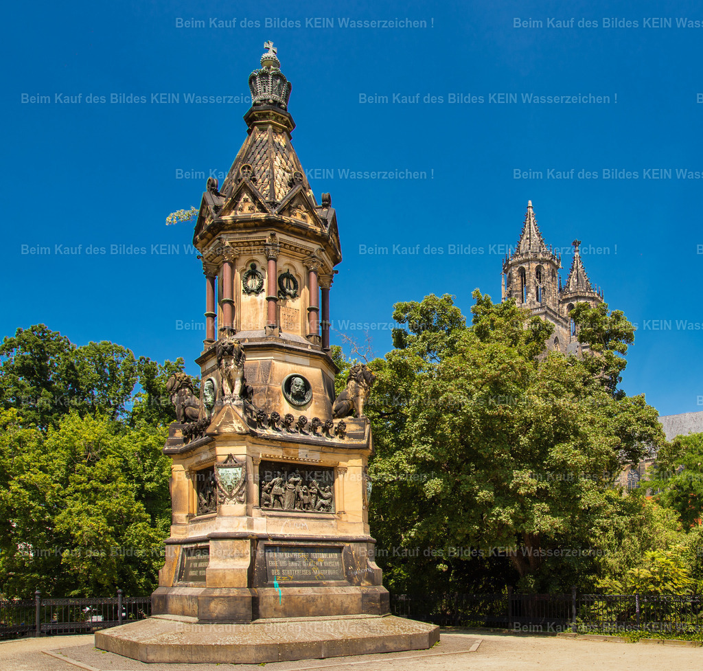 Magdeburg Kriegerdenkmal 1870-0177 | Kriegerdenkmal von 1871 im Fürstenwallpark - Realisiert mit Pictrs.com