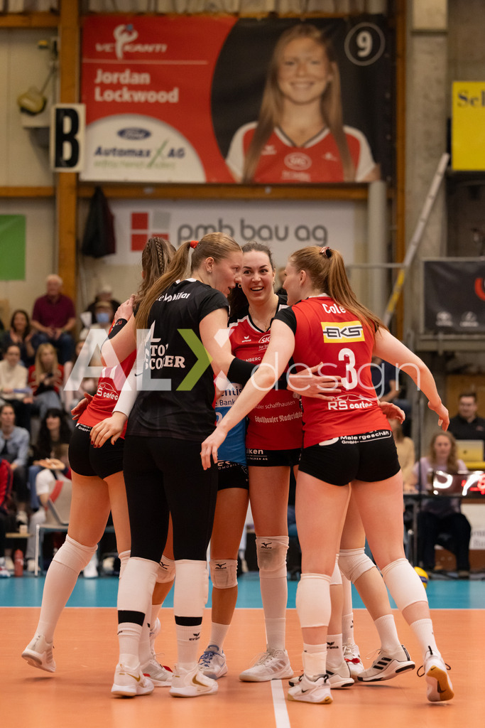Volleyball I Frauen I Saison 2025-2026 I Volleyball NLA | Women I  Playoffs Finals 2/5 I  VC Kanti Schaffhausen - viteos NUC I  10.04.2026 | VC Kanti Schaffhausen Spielerinnen - Realisiert mit Pictrs.com