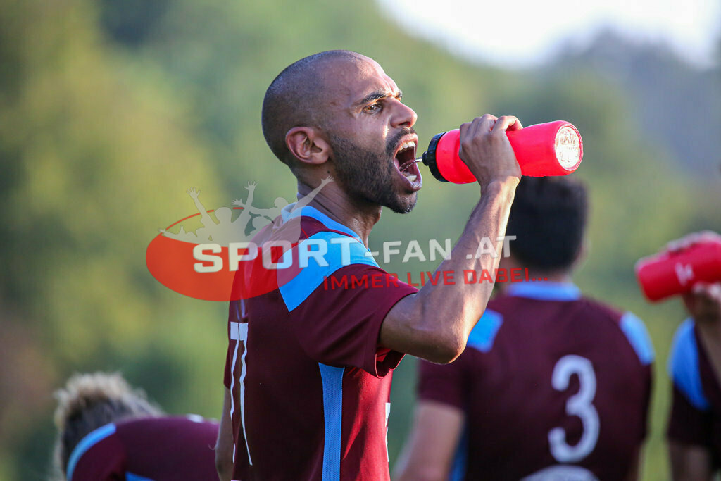 SK Maria Saal - DSG Ferlach 2-3, Unterliga Ost | Tyrone Mc Cargo (SK Maria Saal #8) SK Maria Saal - DSG Ferlach 2-3 am 22.08.2023 in Maria Saal
(Sportplatz), Austria, (Photo by Ernst Krawagner sport-fan.at) - Realisiert mit Pictrs.com