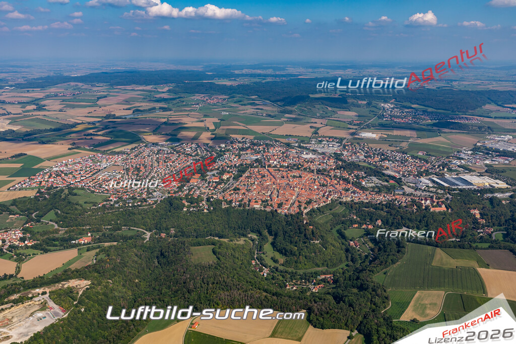aktuelles Luftbild von  Rothenburg-tauber - Luftaufnahme wurde 2019 von https://frankenair.de mittels Flugzeug (keine Drohne) erstellt.