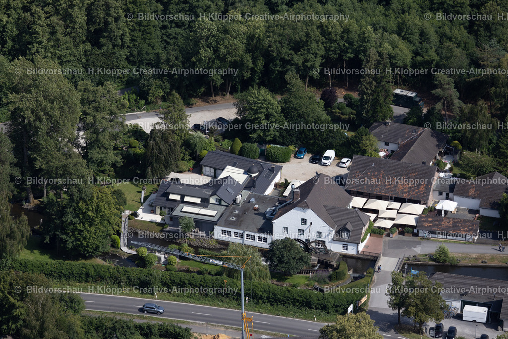 Luftbild Steakhaus - Restaurant- Mühlrather-Mühle Schwalmtal  439A4617 | Luftbildfotografie und Luftbildfotograf Hermann Klöpper - Realisiert mit Pictrs.com