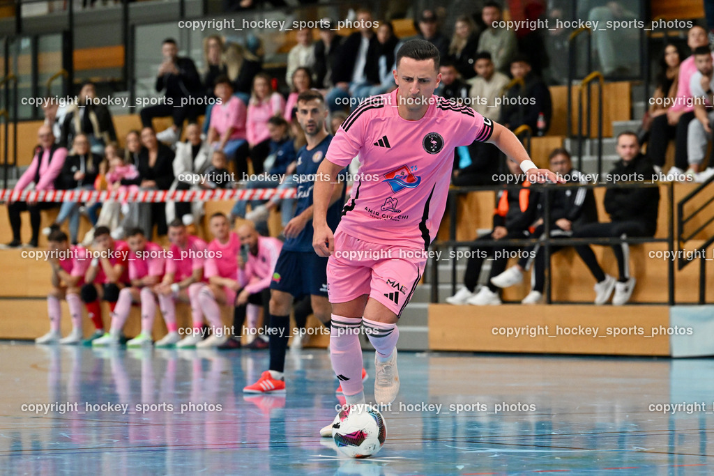 Carinthia Flamengo Futsal Club vs. LPSV-K | #7 Enes Brdjanovic Carinthia Flamengo, Carinthia Flamengo Futsal Club vs. LPSV-K, Carinthia Flamengo Futsal Club vs. LPSV-K am 03.11.2024 in Klagenfurt (Ballspielhalle Viktring), Austria, (Photo by Bernd Stefan)