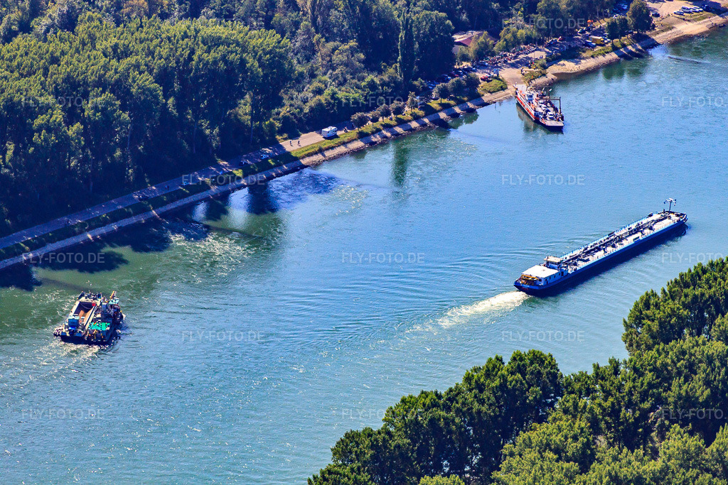 Luftbild: Leimersheim, Rheinfähre im Ortsteil Leopoldshafen in Eggenstein-Leopoldshafen im Bundesland Baden-Württemberg in Deutschland. Foto: IMG_20488.jpg vom 30.08.2009 durch Werner Riehm/FLY-FOTO.de