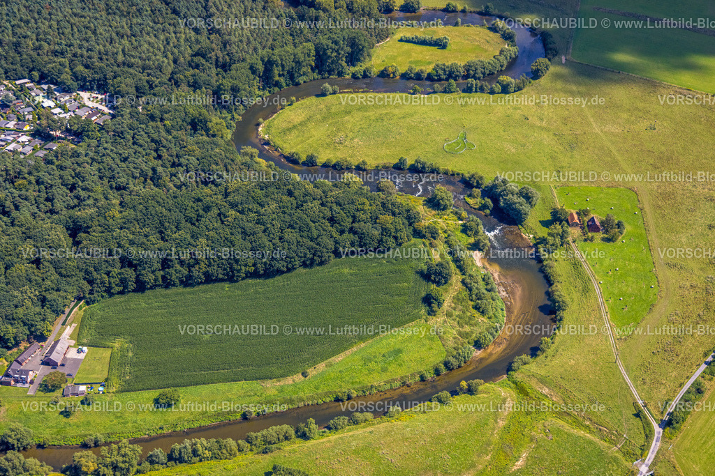 Datteln240801749Lippe_Vogelsang300dpi | Luftbild, Lipperenaturierung, Lippeschleife, Lippeverlauf, Fluss Lippe, Lippeverband, Datteln, Datteln, Ruhrgebiet, Nordrhein-Westfalen, Deutschland