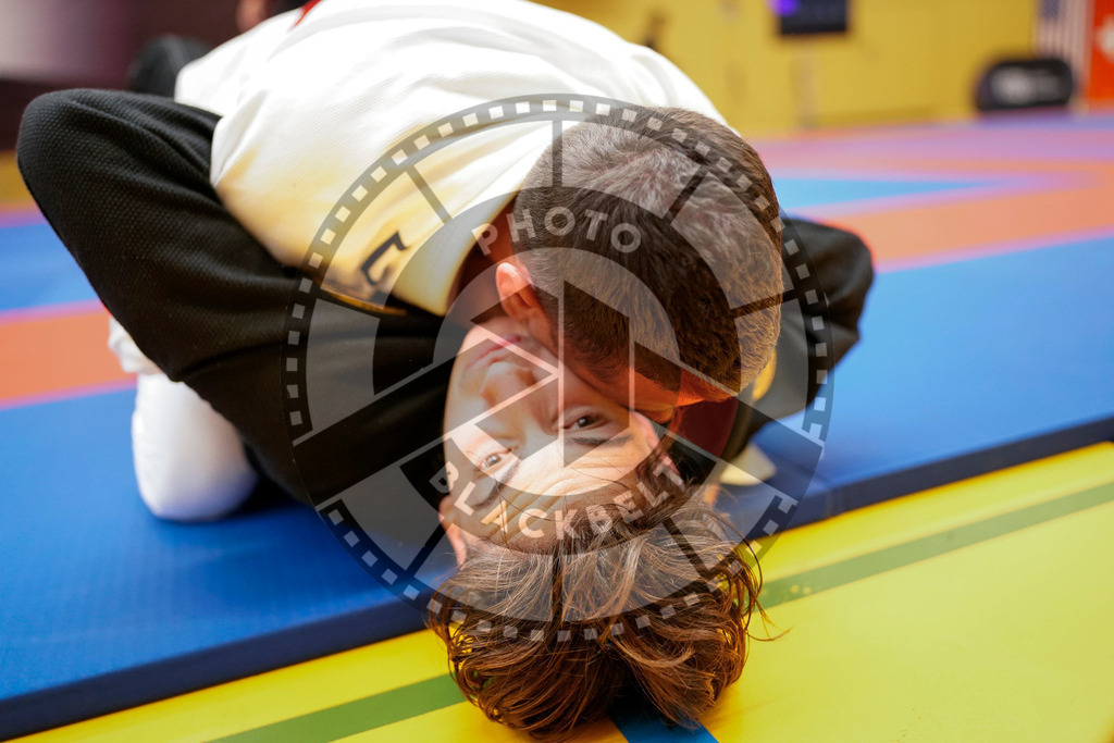 20240203PBB07408 | Fighters compete during the Brazilian Jiu-Jitsu Championship of the AJP Tour in Maintal by Frankfurt am Main, Germany, on February 2, 2024.