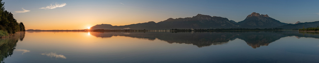 forggensee-panorama-sonnenaufgang | Michael Helmer - Allgäu Bilder auf Leinwand bestellen
