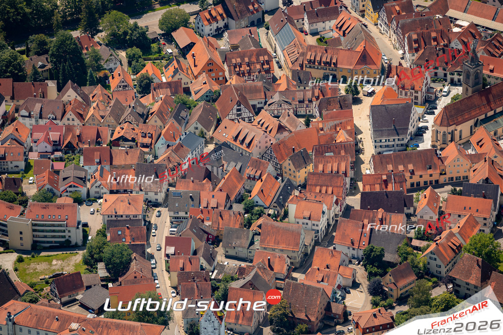 Das Luftbild zeigt :  Pfullendorf - Die Luftaufnahme wurde 2024 vom UL-Flugzeug aus erstellt ( keine Drohne ) - Hochauflösende Luftaufnahme - Für grossformatige Ausdrucke geeignet. Die Geschenkidee !Mit Lizenz und Bildrechte bestellbar