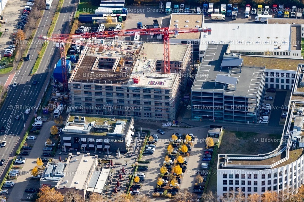 Luftbilder Aachen-7293 | Luftbildfotografie Neubau eines Büro- und Geschäftshauses " Landmarken AG " in Aachen im Bundesland Nordrhein-Westfalen, Deutschland - Realisiert mit Pictrs.com