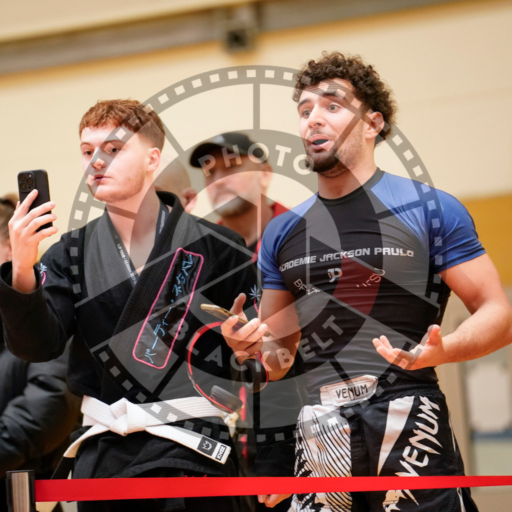 20240203PBB09238 | Fighters compete during the Brazilian Jiu-Jitsu Championship of the AJP Tour in Maintal by Frankfurt am Main, Germany, on February 2, 2024.