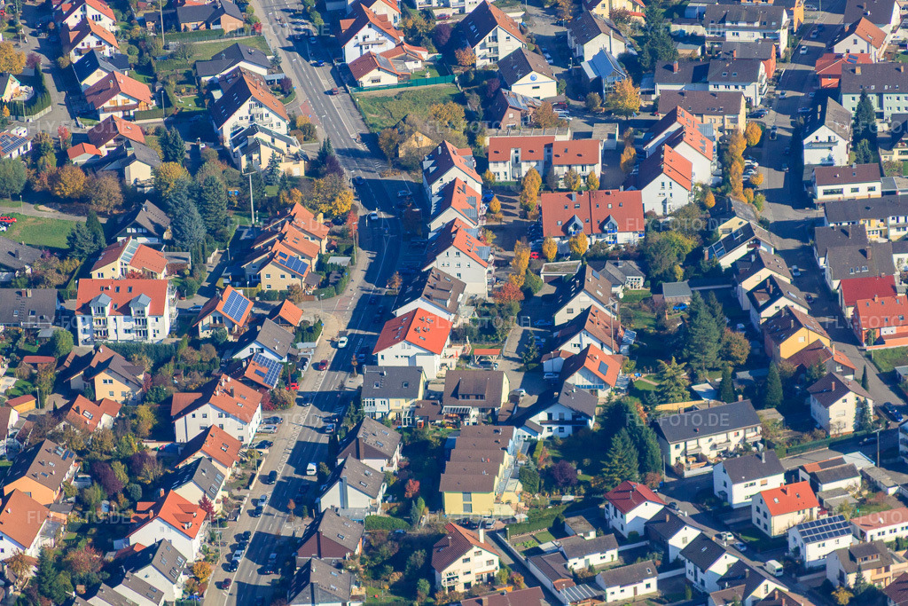 Luftbild: Habsburger Allee in Hagenbach im Bundesland Rheinland-Pfalz in Deutschland. Foto: IMG_35385.jpg vom 31.10.2010 durch Werner Riehm/FLY-FOTO.de