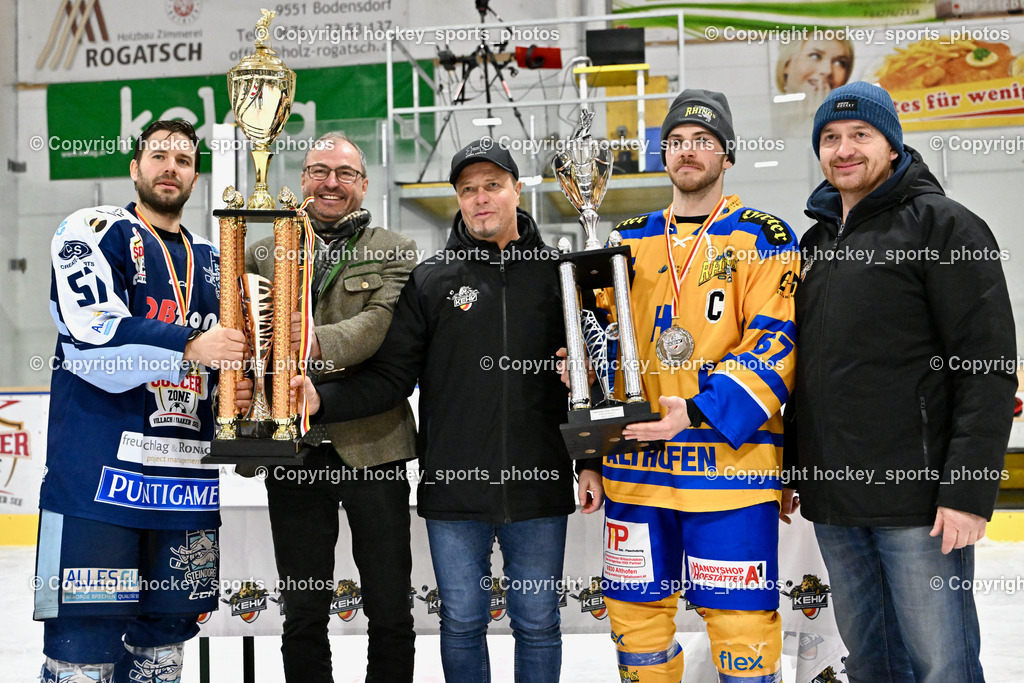 ESC Steindorf vs. EHC Althofen 8.3.2024 | ESC Steindorf vs. EHC Althofen 8.3.2024, ESC Steindorf vs. EHC Althofen Meisterfeier am 08.03.2024 in Steindorf (Ossiachersee Halle), Austria, (Photo by Bernd Stefan)