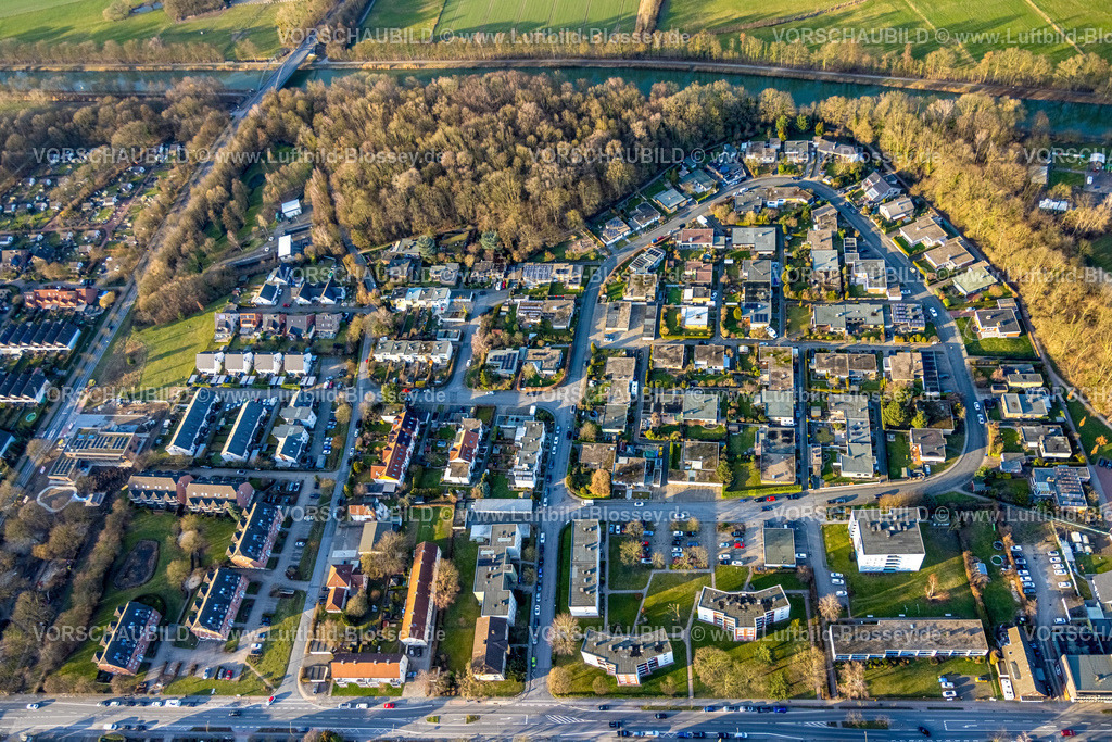 Hamm260204084 | Luftbild, Bungalow Wohnsiedlung Weidenstraße, Uentrop, Hamm, Ruhrgebiet, Nordrhein-Westfalen, Deutschland