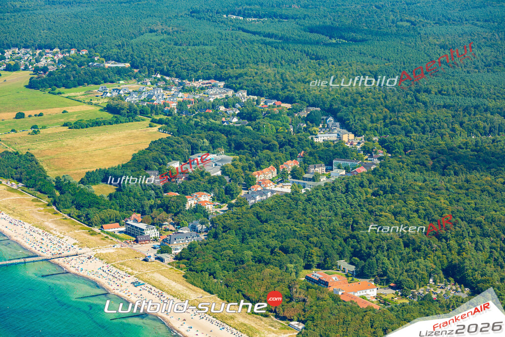 Müritz Hotel am Strand Graal-Müritz Bild- Das Luftbild wurde 2025 vom UL-Flugzeug heraus erstellt ( keine Drohne bzw. Drohnenaufnahme ) - Hochauflösende Luftaufnahme -Nicht vergleichbar mit Google Maps oder Satelittenbilder- Die Geschenkidee !Mit Lizenz und Bildrechte bestellbar - CC