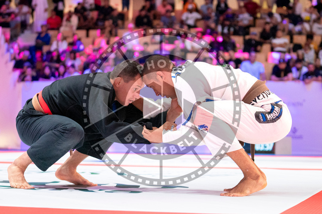 20231107PBB5587 | Fighters compete during the AJP World Master Championship in the Mubadala Arena in Abu Dhabi, Arab United Emirates, on November 7, 2023.