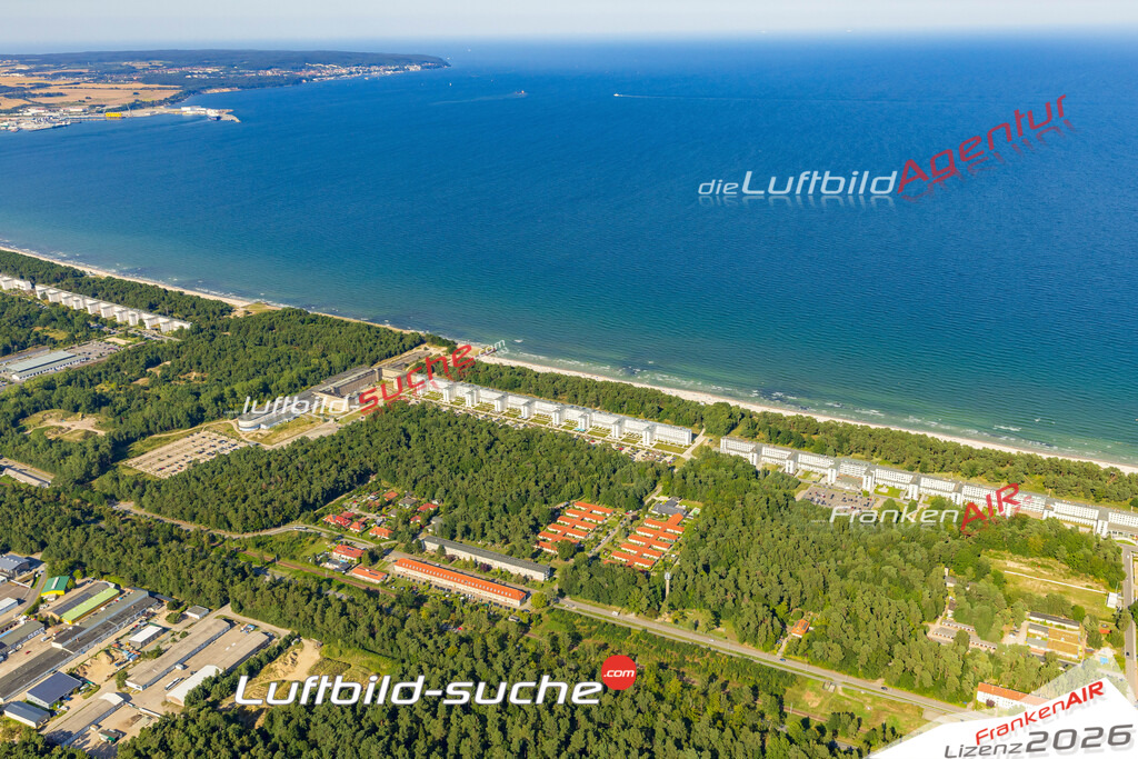 Luftaufnahme Seebad Prora Binz - Die Luftaufnahme wurde 2025 vom UL-Flugzeug heraus erstellt ( ohne Drohne ) - Hochauflösende Luftaufnahme - für professionelle Ausdrucke geeignet. Die Geschenkidee !Mit Lizenz und Bildrechte bestellbar