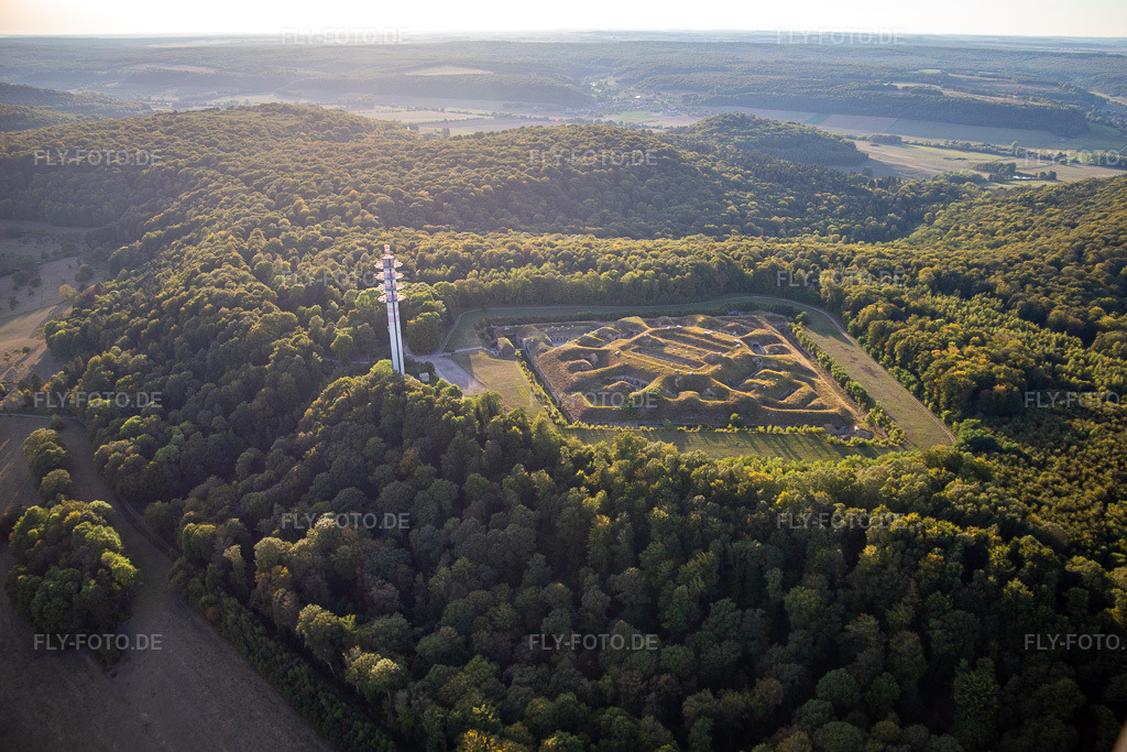 Luftbild: Fort de Bourlémont in Mont-lès-Neufchâteau im Bundesland Vosges in Frankreich. Foto: IMG_118295.jpg vom 15.09.2019 durch Werner Riehm/FLY-FOTO.de