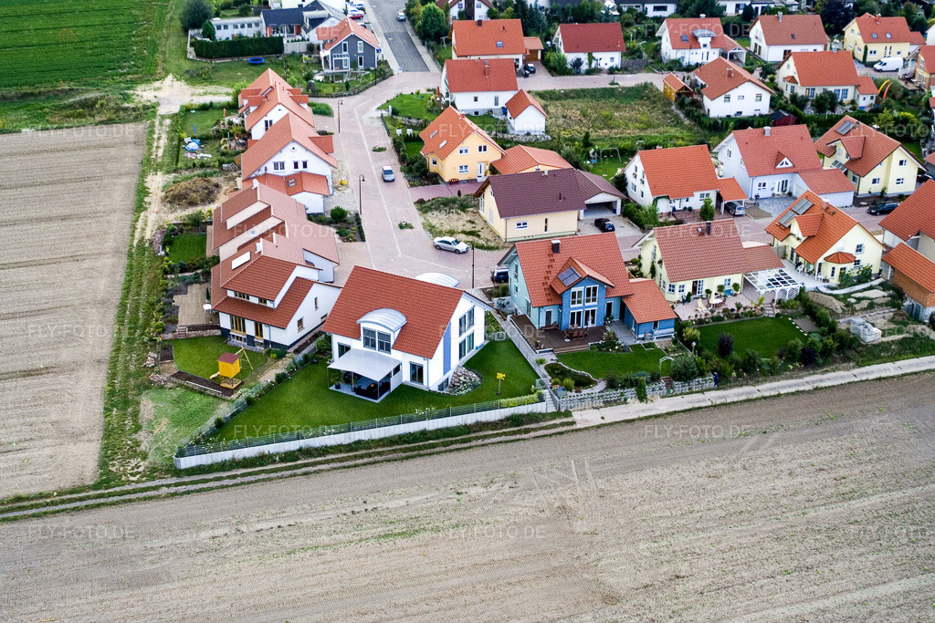 Luftbild: Im Bannholz im Ortsteil Hayna in Herxheim im Bundesland Rheinland-Pfalz in Deutschland. Foto: IMG_7700.jpg vom 02.09.2007 durch Werner Riehm/FLY-FOTO.de