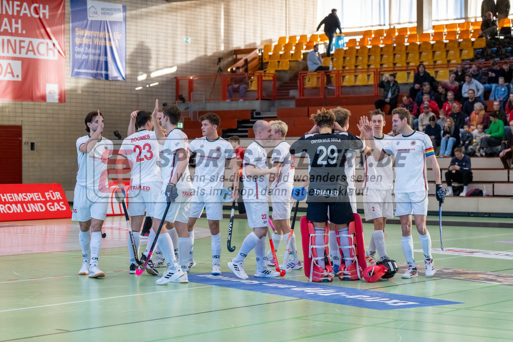HK_20250118_101722 | 1/4 Finale 1. Bundesliga Halle Herren Crefelder HTC - Zehlendorfer Wespen am 18.1.2025 Halle Glockenspitz, Krefeld ,
