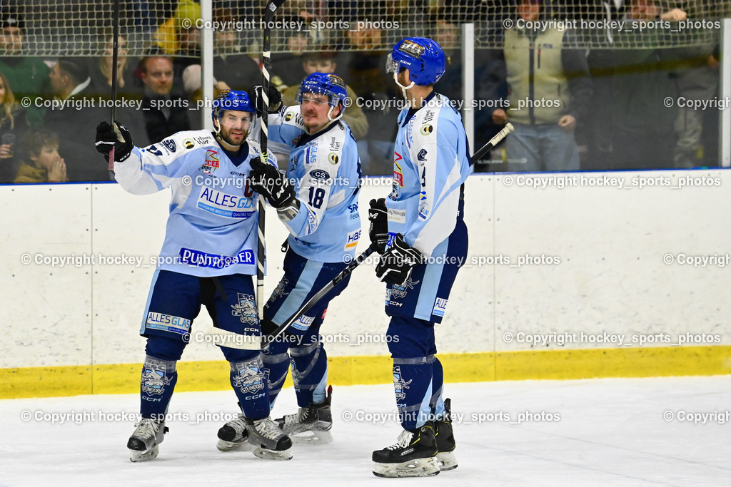  EHC Althofen vs. ESC Steindorf 9.3.202 | #57 Wilfan Franz, Jubel ESC Steindorf Mannschaft, Siegestreffer Meister 2022/23, 43 Oraze Martin, #18 Pöck Markus