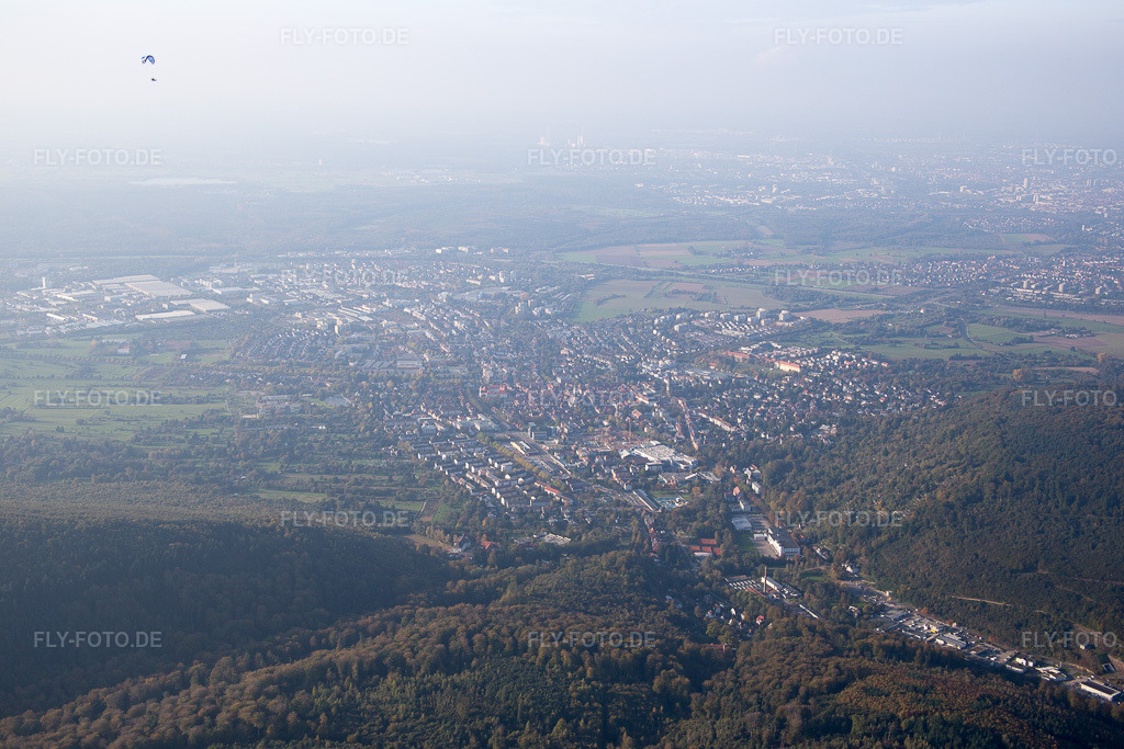 Luftbild: Ettlingen, Albtal in Ettlingen im Bundesland Baden-Württemberg in Deutschland. Foto: IMG_075376.jpg vom 26.10.2014 durch Werner Riehm/FLY-FOTO.de