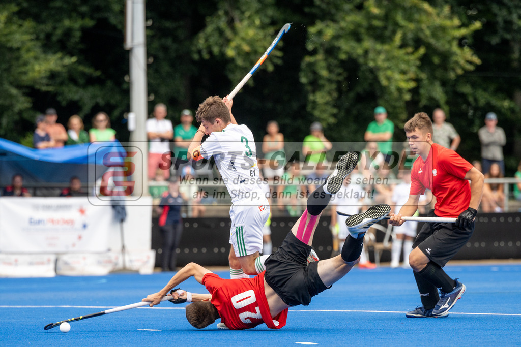 SFE_20230715_0005 | EuroHockey EM U18 Boys Ireland vs Poland am 15.07.2023 in Krefeld (Gerd-Wellen-Hockeyanlage), Photo: Stephan Fehrmann 2023 (Sports-Gallery)