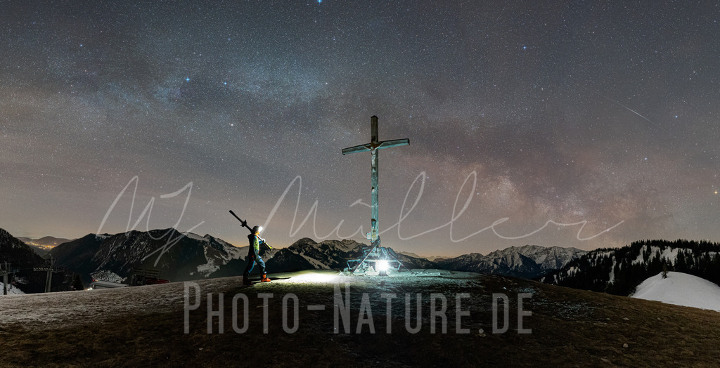 Skitour unter den Sternen | Eine mondfreie Skitour in den bayerischen Alpen - Realisiert mit Pictrs.com