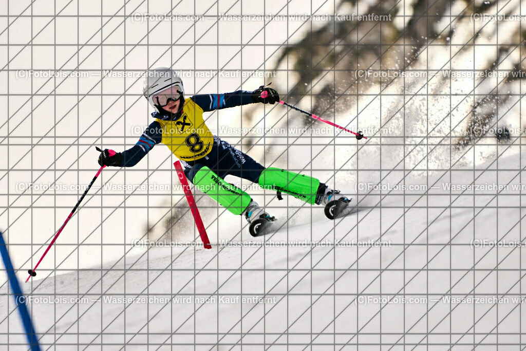 ALP7654_NOe-Kinder-LM_SL-I_Hochkar_Lugmayr Julia | (C)FotoLois.com, Alois Spandl. NÖ Kinder-Landesmeisterschaft, SLALOM im Draxlerloch am Hochkar, erster Lauf, So 18. Februar 2024.