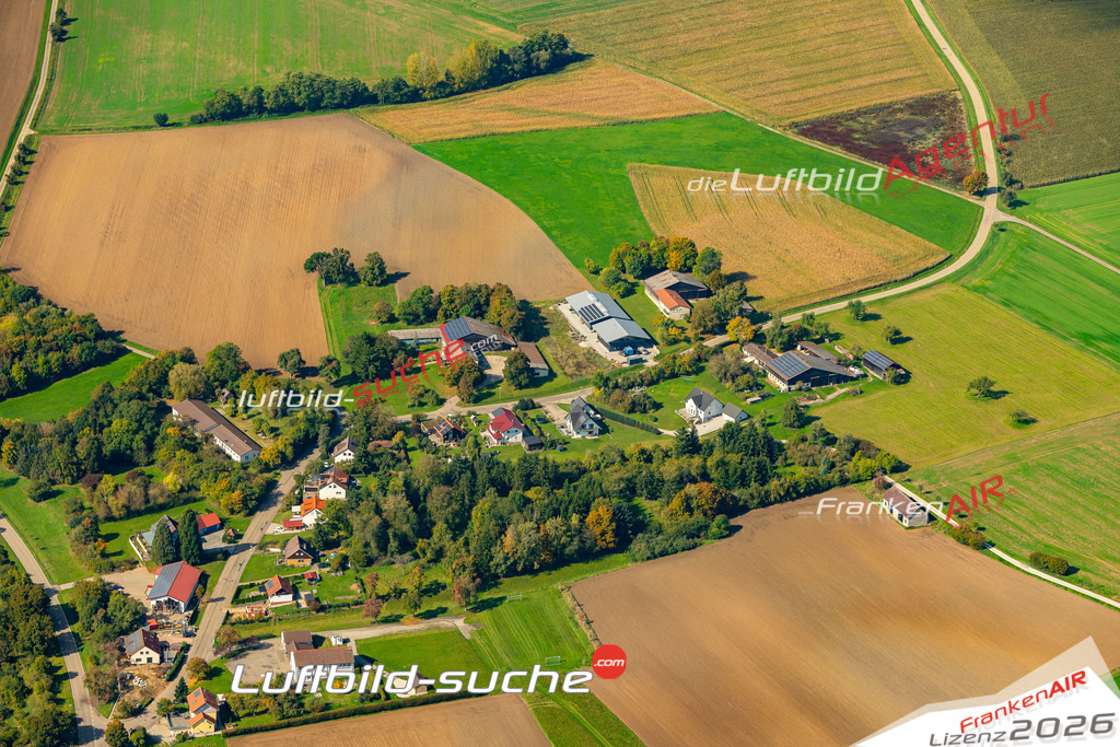 Schrägluftbild  Amlishagen  Gerabronn - Das Luftbild wurde 2025 vom UL-Flugzeug heraus erstellt ( keine Drohne ) - Hochauflösende Luftaufnahme -Nicht vergleichbar mit Google Maps oder Satelittenbilder- Die Geschenkidee !Mit Lizenz und Bildrechte bestellbar