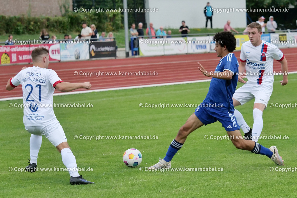 Fußball : Testspiel : SuS 09 Dinslaken - Schalke 04 U 19 am 25.07.2024 | Foto : Jochen Emde / www.kameradabei.de - Realisiert mit Pictrs.com