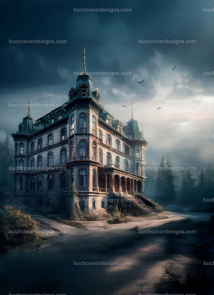 Geisterhaus Schloss Hotel | Entdecken Sie kreative Buch Cover Designs für Self-Publishing-Autoren und Verlage! Unsere maßgeschneiderten Designs ziehen Leser an und bringen Ihre Geschichten visuell zum Leben. Lassen Sie uns Ihr perfektes Cover gestalten!