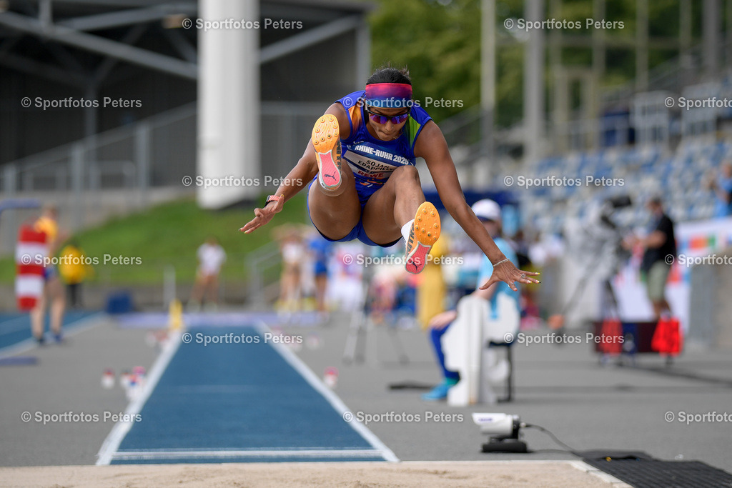 _KP13380_1 | 21.07.2025, xkaix, Leichtathletik, FISU World University Games 2025 v.l. Ancy Sojan Edappilly (Indien) - Realisiert mit Pictrs.com