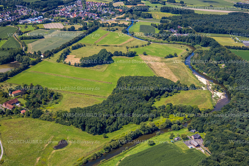 Datteln240801613Lippe_Vogelsang300dpi | Luftbild, Lipperenaturierung, Lippeschleife, Lippeverlauf, Fluss Lippe, Lippeverband, Datteln, Datteln, Ruhrgebiet, Nordrhein-Westfalen, Deutschland