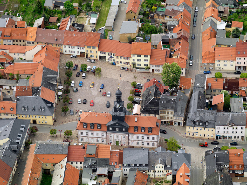 3201701 | Marktplatz und Rathaus Königsee, Thüringen