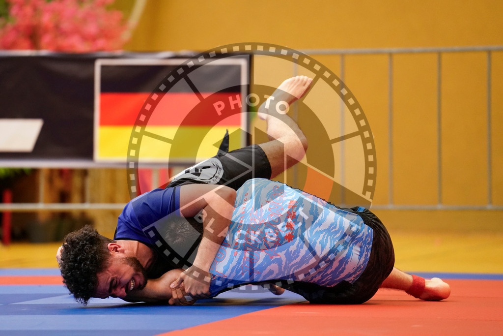 20240203PBB09468 | Fighters compete during the Brazilian Jiu-Jitsu Championship of the AJP Tour in Maintal by Frankfurt am Main, Germany, on February 2, 2024.