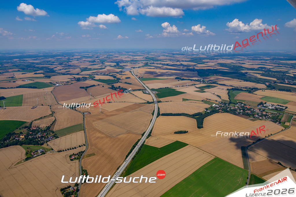 Die Luftbildaufnahme Muehlenberg-ost - Grossweitzschen wurde 2018 mittels Flugzeug (keine Drohne) erstellt. Perfekte Schärfe und Druck- Auflösung- Garantiert!