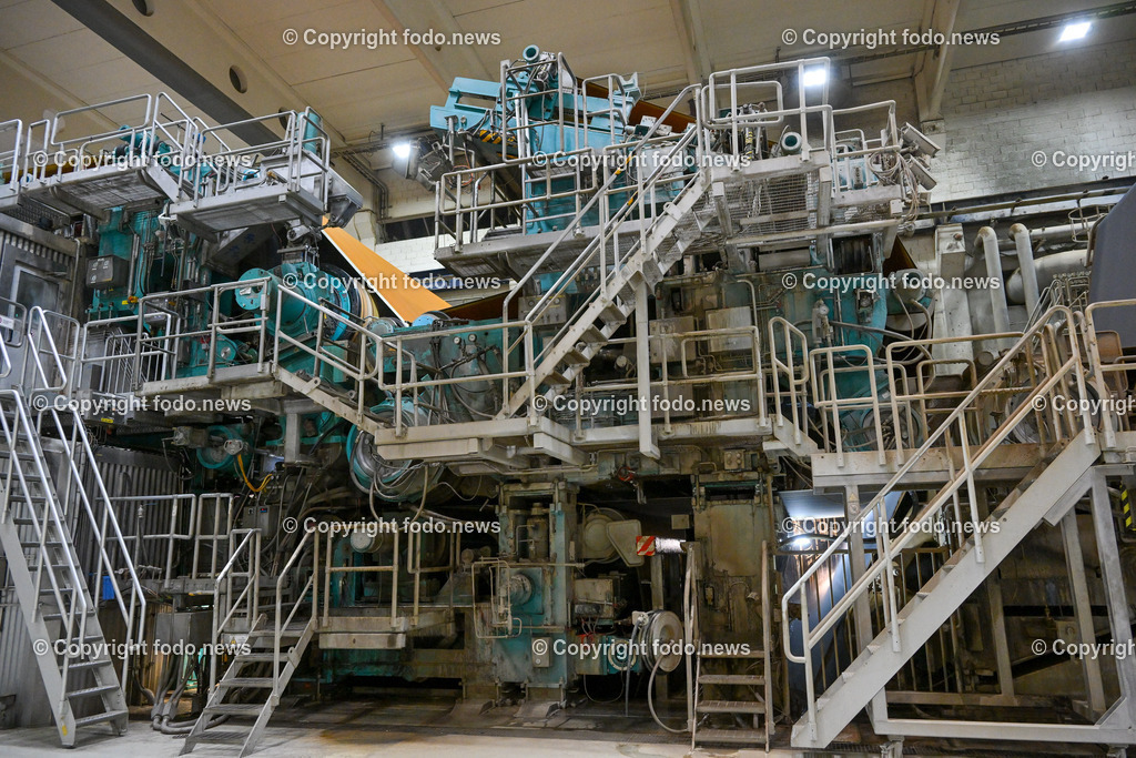 Heinzel Paper_ Laakirchen Papier AG_ 29.06.2023-50 | 29.06.2023, Laakirchen, AUT, Heinzel Paper, Laakirchen Papier AG, im Bild Papiermaschine PM10