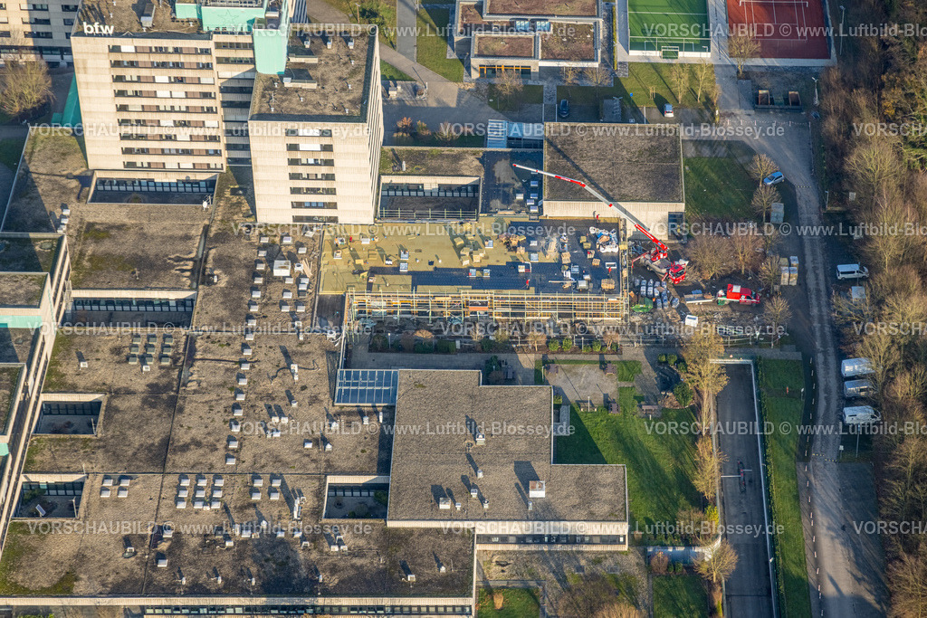 Hamm241200647 | Luftbild, Berufsförderungswerk Hamm Bildungseinrichtung mit Baustelle, Stadtbezirk Rhynern, Hamm, Ruhrgebiet, Nordrhein-Westfalen, Deutschland