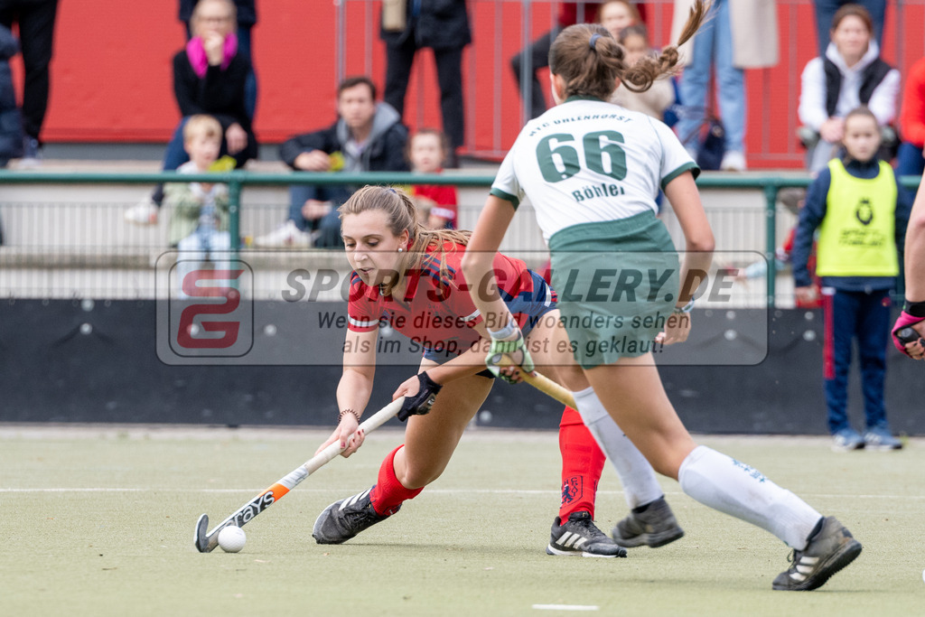 SFE_20231022_0116 | Deutsche Meisterschaft Weibliche U16 Finale Uhlenhorst Mülheim - Düsseldorfer HC am 22.10.2023 in Köln (Düsseldorfer Hockeyclub 1905 e.V.), Photo: Stephan Fehrmann 2023 (Sports-Gallery)
