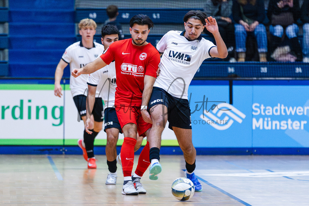 47. Stadtmeisterschaften im Hallenfußball 2025, Zwischenrunde, Zwischenrunde | Stadtmeisterschaften im Hallenfußball 2025, Zwischenrunde, Sporthalle Berg Fidel in Münster. Foto: sportfotografie.ms | Markus Paletta - Realisiert mit Pictrs.com