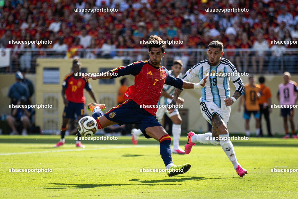 FOOTBALL : Argentine vs Espagne – Finale de la Coupe du Monde FIFA 2026. New York New Jersey Stadium, East Rutherford, New Jersey, États-Unis. 19/07/2026. | Ferran Torres #7 (Spain)