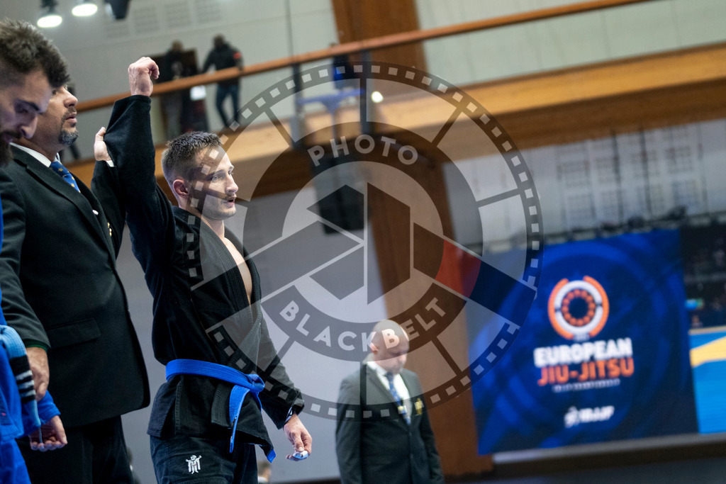 20240121PBB5491 | Fighters compete during the second day of the IBJJF European Championship in Paris, France, on January 21, 2024.