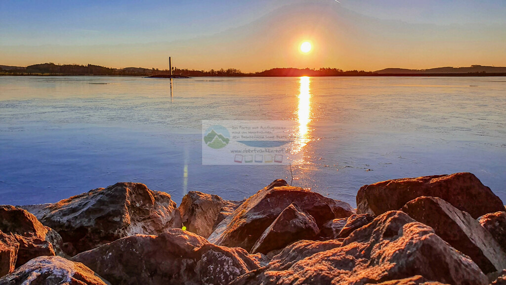 Förmitzspeicher Sonnenuntergang Winter | Impressionen rund um Hochfranken - Frankenwald - Fichtelgebirge - Realisiert mit Pictrs.com