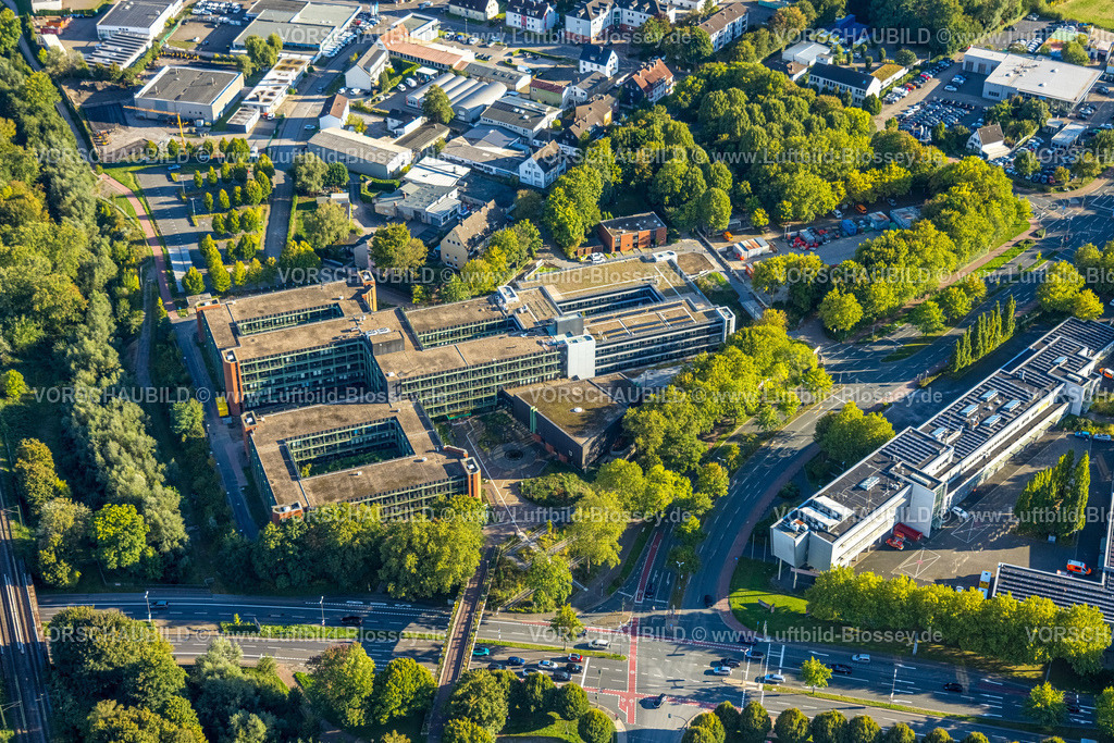 Recklinghausen250904534 | Luftbild, Kreishaus Kreis Recklinghausen mit neuem Anbau, Hillen, Recklinghausen, Ruhrgebiet, Nordrhein-Westfalen, Deutschland