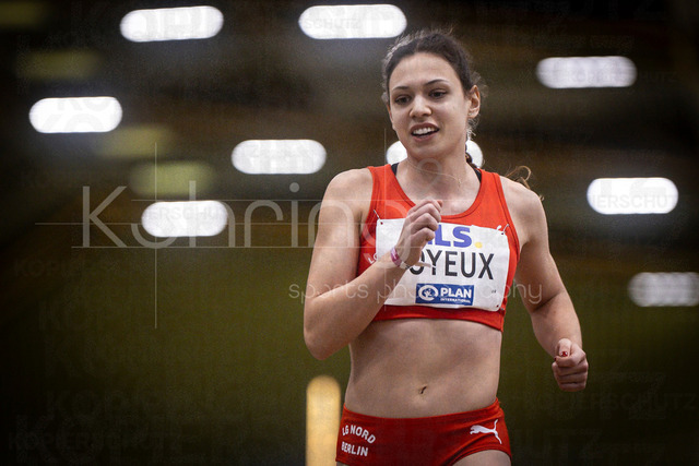 Deutsche Leichtathletik-Hallenmeisterschaften; Dortmund, 28.02.2026 | Caroline Joyeux (LG Nord Berlin, 69); Deutsche Leichtathletik-Hallenmeisterschaften am 28.02.2026 in der Helmut-Körnig-Halle in Dortmund. 