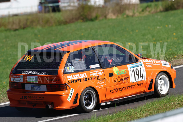 FIA European Hill Climb Championship – Rechberg 2026    | FIA European Hill Climb Championship at Rechberg, held from 24 to 26 April 2026 near Tulwitz, Styria, Austria. The image shows Erich ROSSEGGER (AUT) Suzuki Swift GTI.     