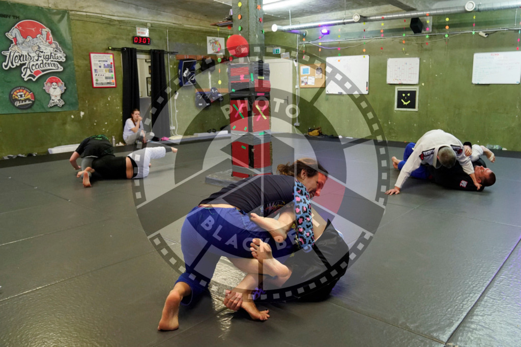 20240413PBB8125 | Fighters compete during the Grapplethon 24hours of rolling for a reason in Hamburg, Germany, on April 13, 2024.