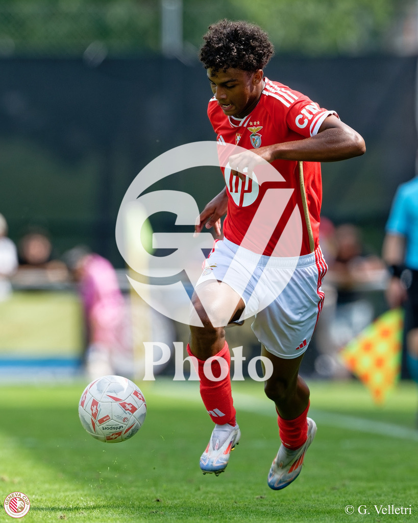 GenevaCup Group Phase - SL Benfica v Meyrin FC | during the GenevaCup Group Phase match between SL Benfica and Meyrin FC at Stade des Arberes in Meyrin, Switzerland